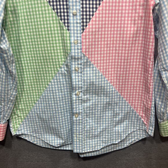 Vineyard Vines Carleton Gingham Party Slim Fit Tucker Button Down Shirt Size M - Picture 4 of 12